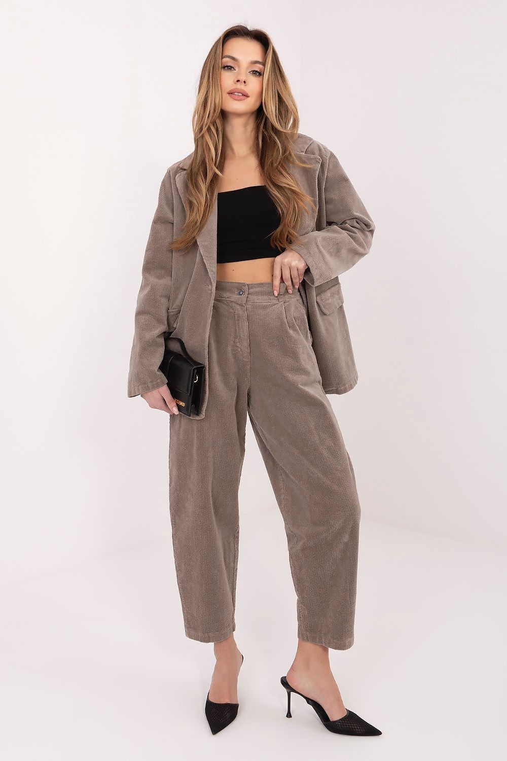  Kordové kalhoty model 225000 Rue Paris 