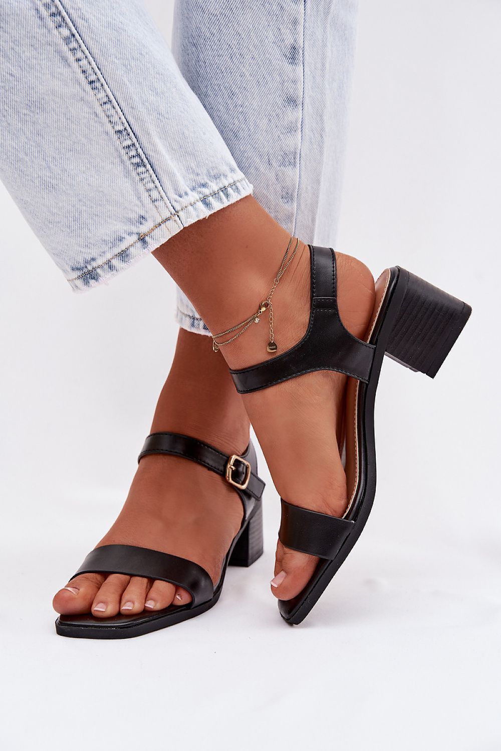  Sandály na podpatku  model 225113 Step in style 