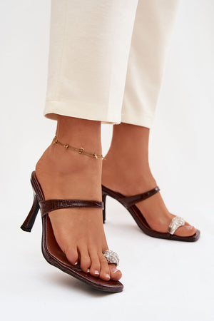 Klapky na podpatku model 225134 Step in style 