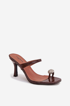  Klapky na podpatku model 225134 Step in style 