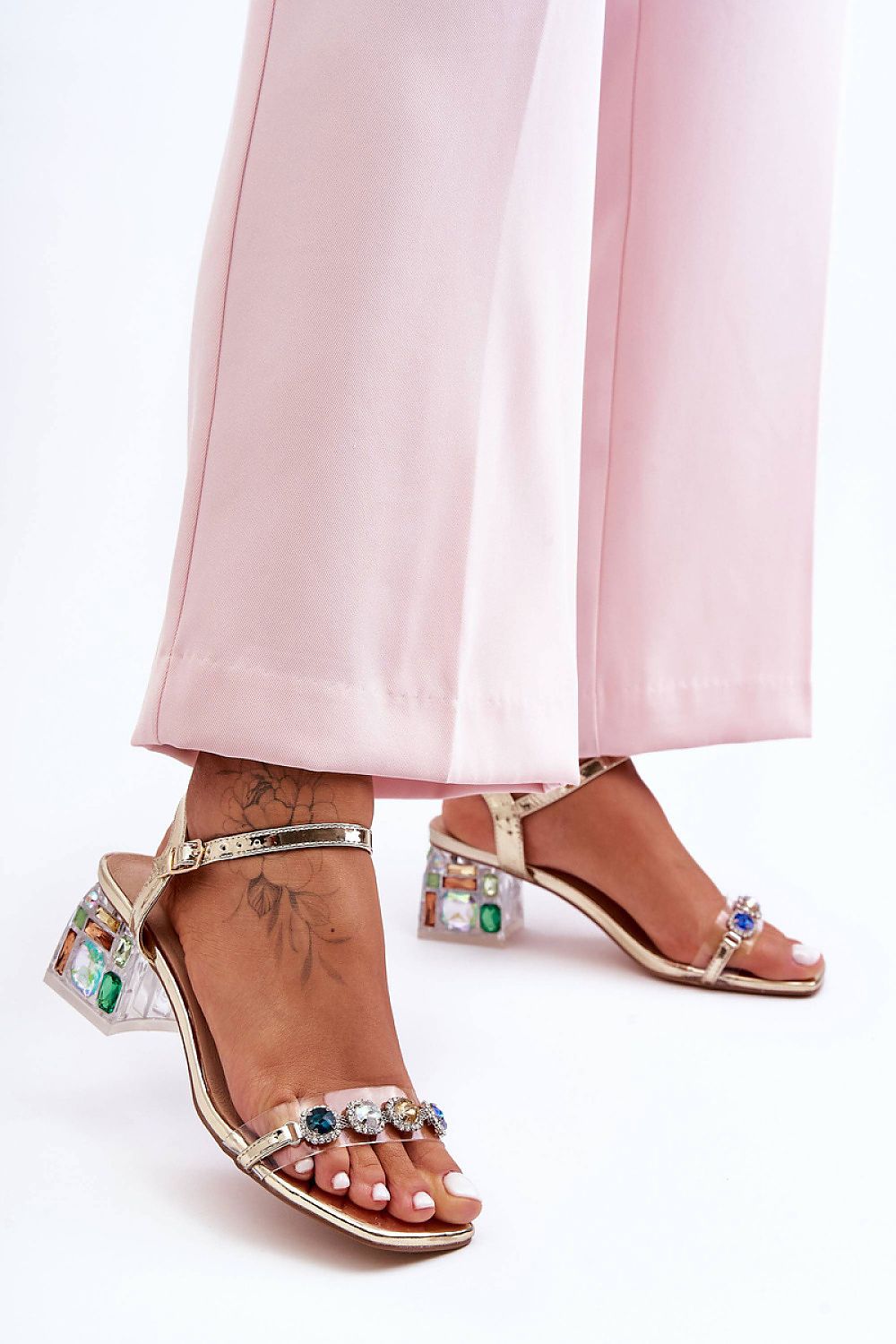  Sandály na podpatku  model 225139 Step in style 