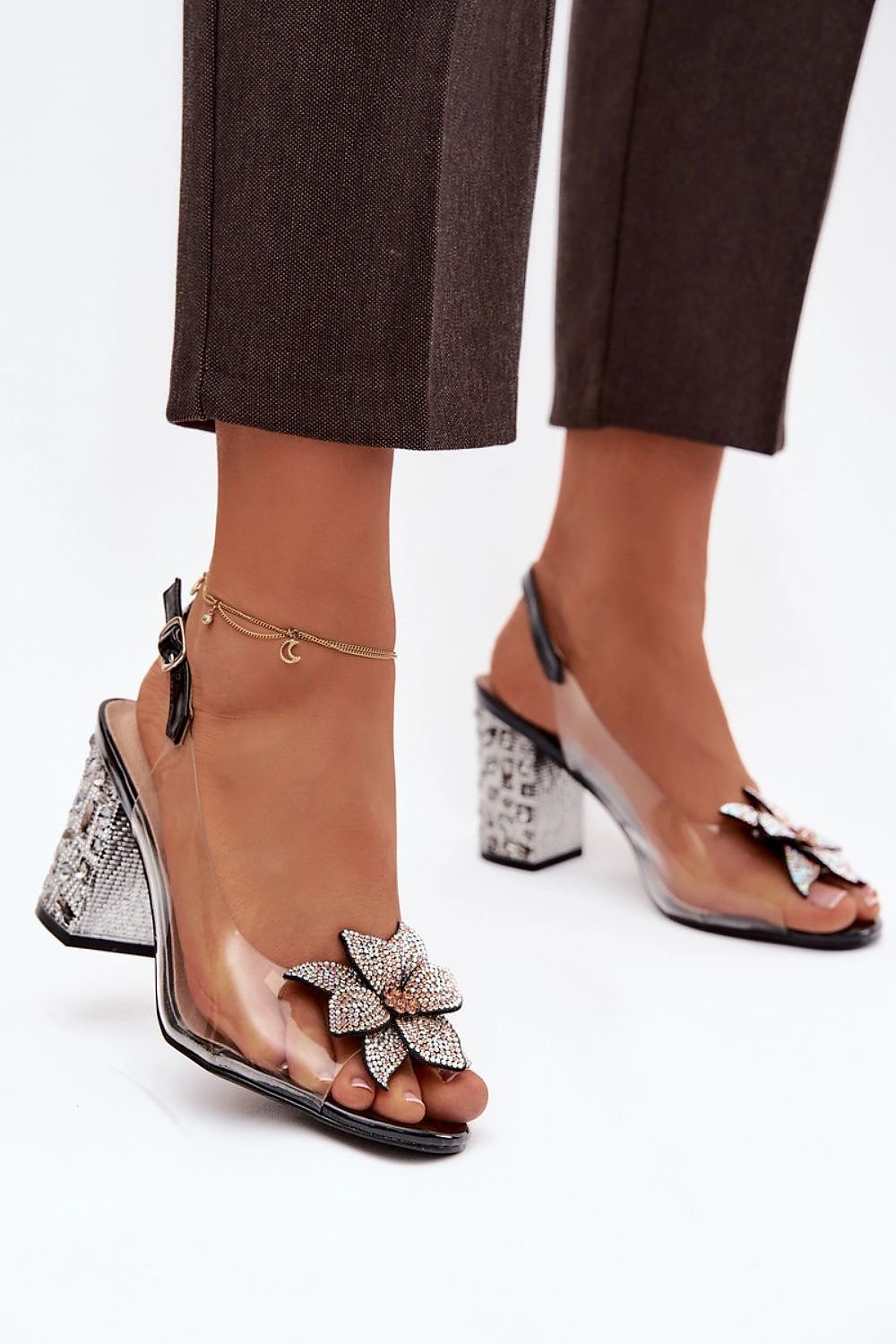  Sandály na podpatku  model 225135 Step in style 