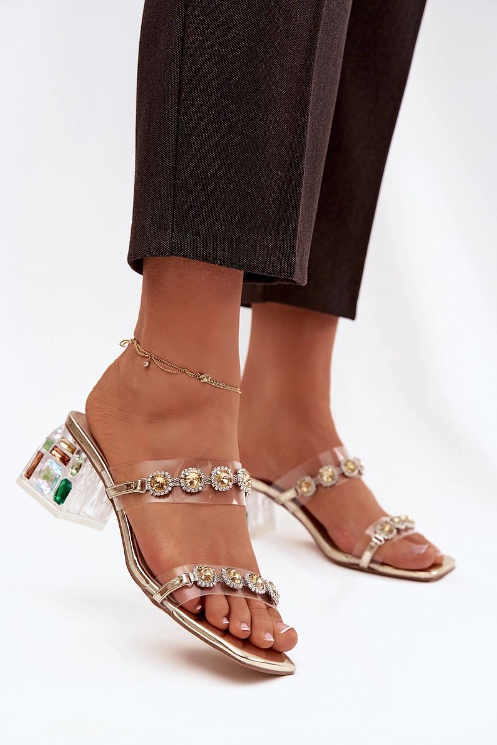  Klapky na podpatku model 225137 Step in style 