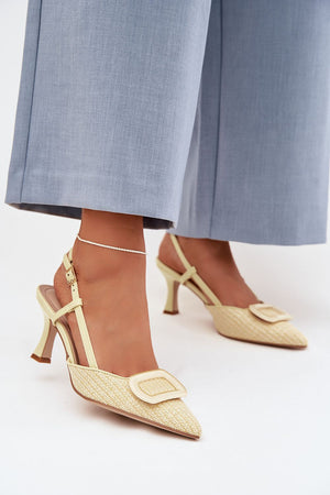  Sandály na podpatku  model 225206 Step in style 