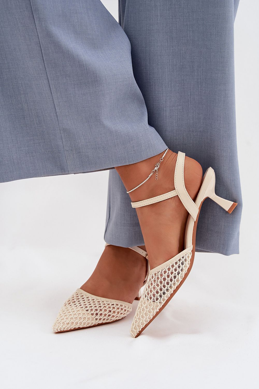  Sandály na podpatku  model 225215 Step in style 