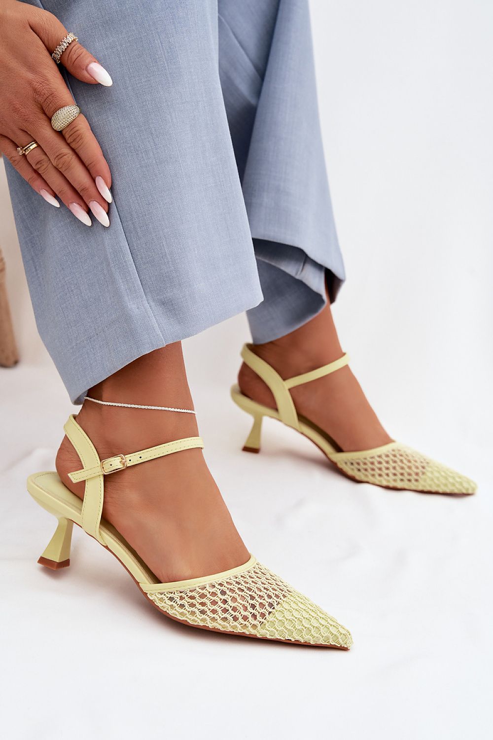  Sandály na podpatku  model 225216 Step in style 