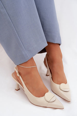  Sandály na podpatku  model 225219 Step in style 