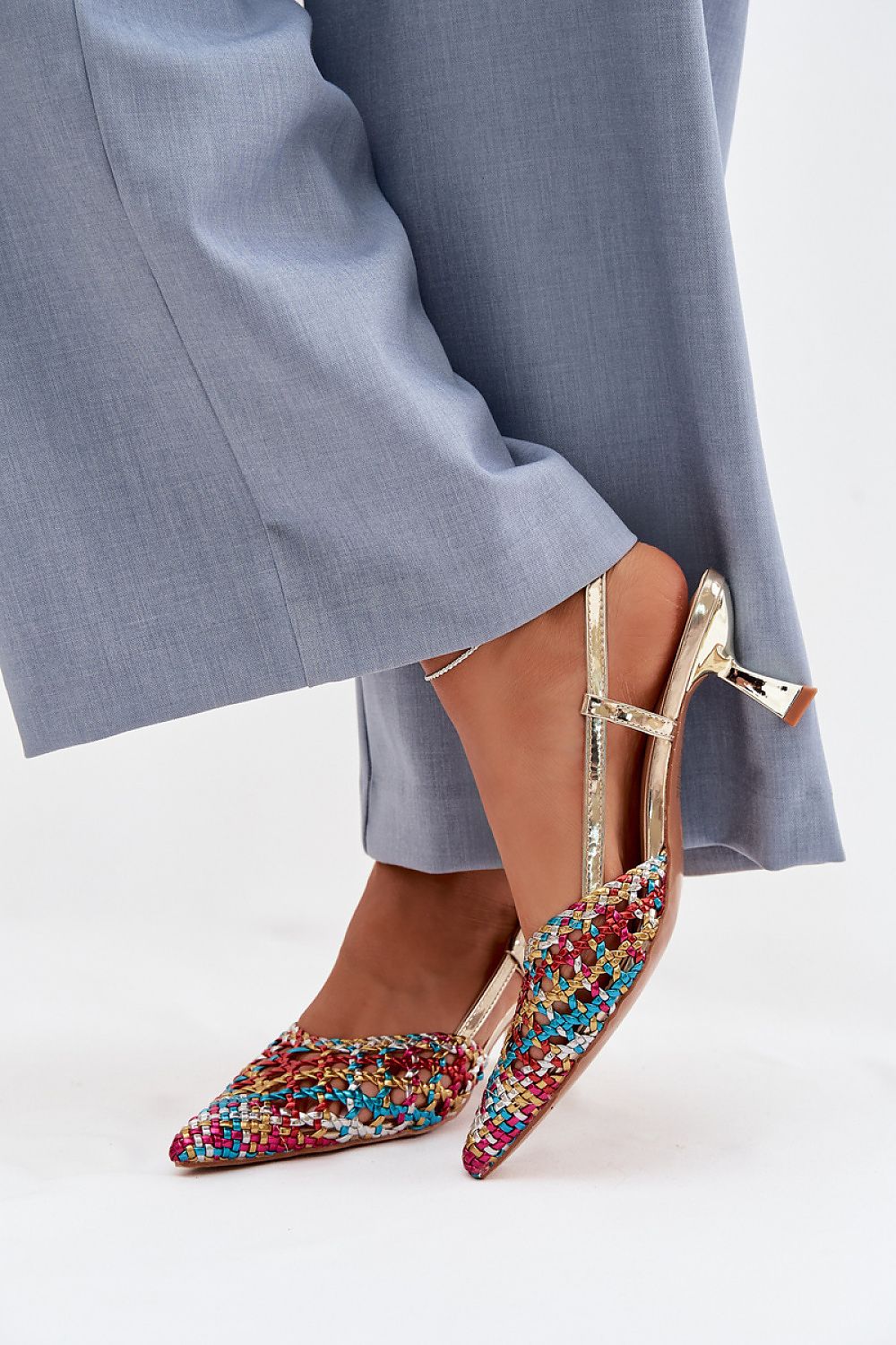  Sandály na podpatku  model 225222 Step in style 