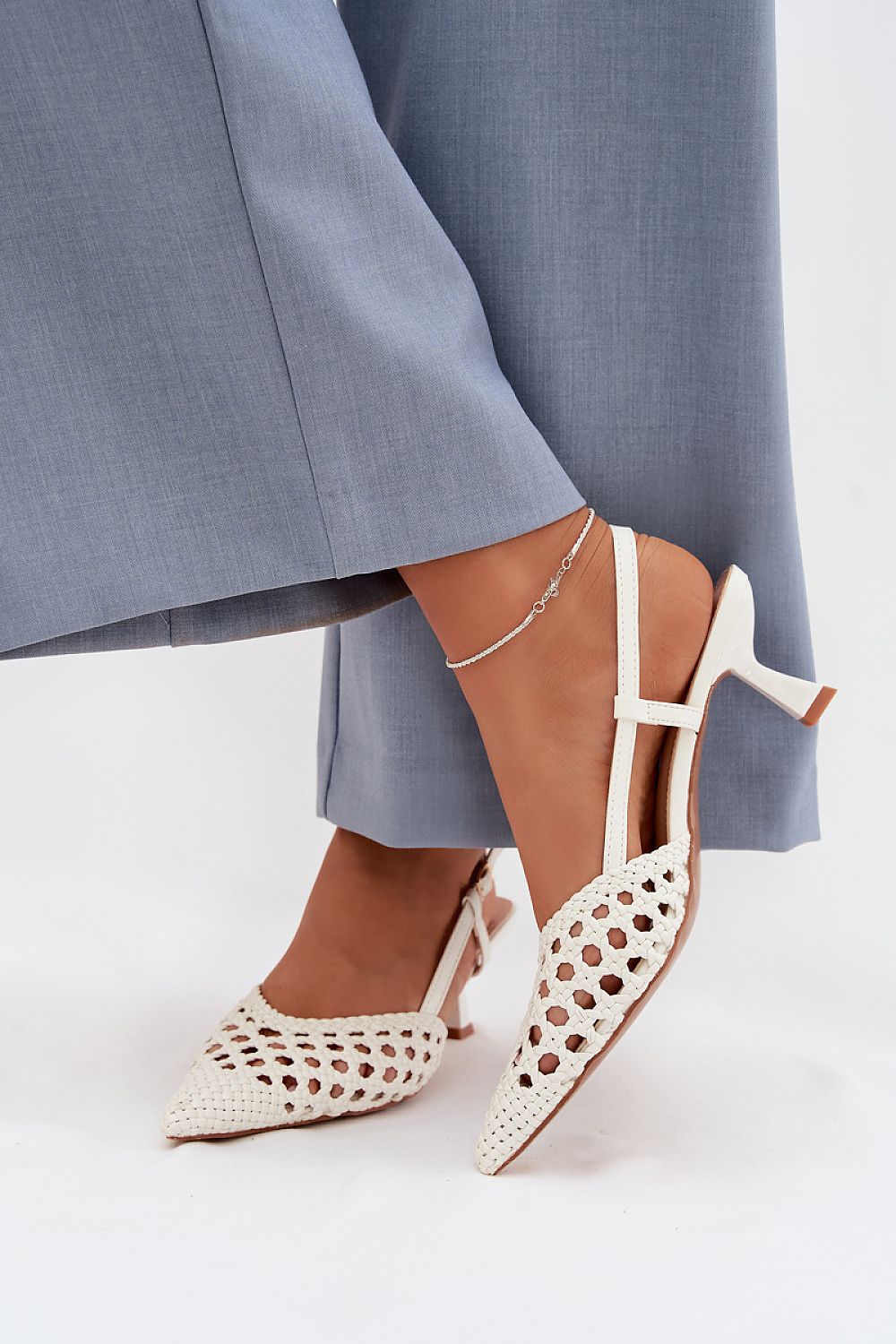  Sandály na podpatku  model 225223 Step in style 