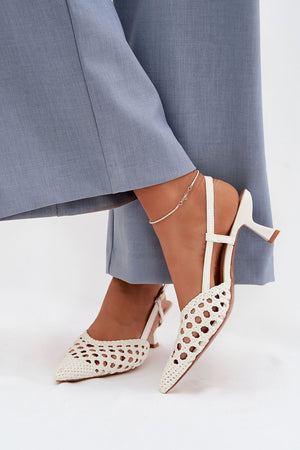  Sandály na podpatku  model 225223 Step in style 