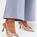  Sandály na podpatku  model 225226 Step in style 