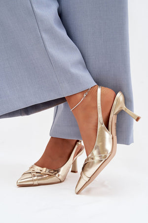  Sandály na podpatku  model 225226 Step in style 