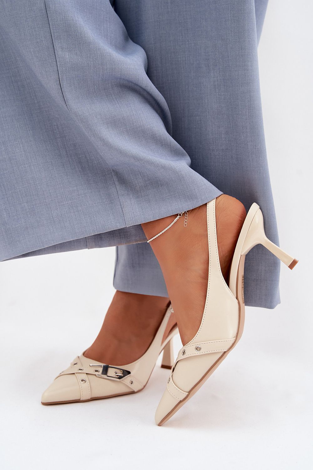  Sandály na podpatku  model 225228 Step in style 