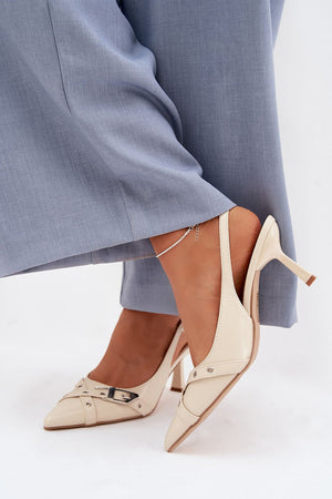  Sandály na podpatku  model 225228 Step in style 