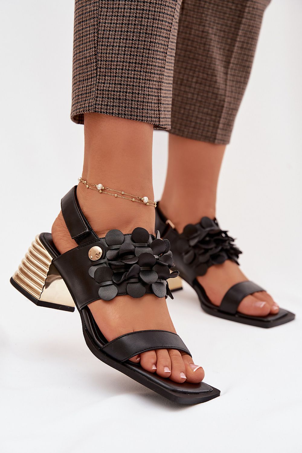  Sandály na podpatku  model 225348 Step in style 