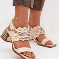  Sandály na podpatku  model 225349 Step in style 