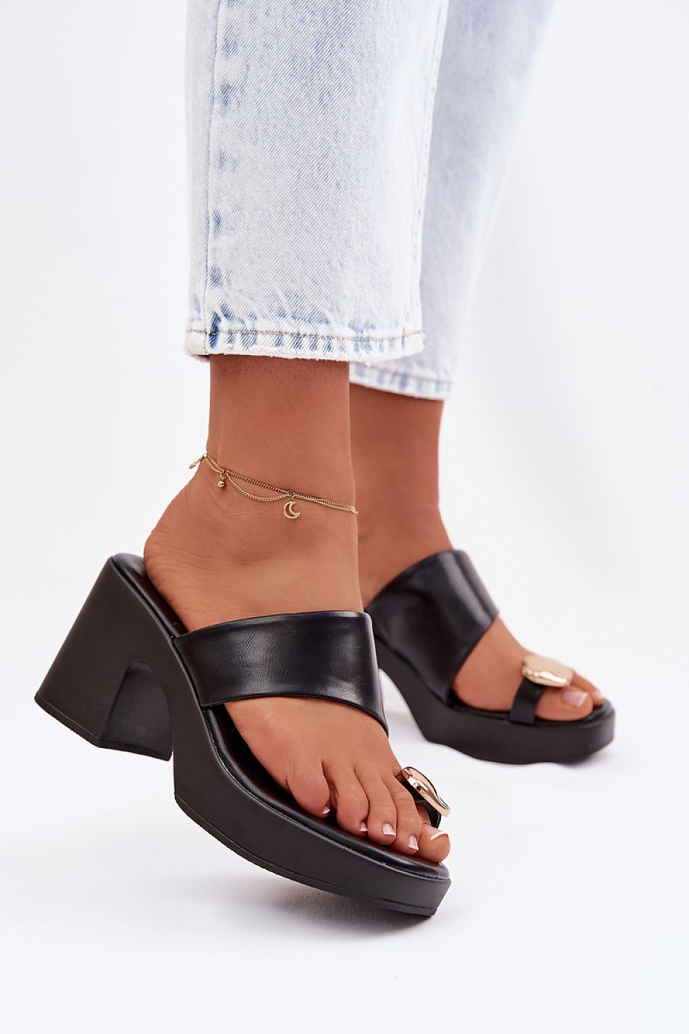 Klapky na podpatku model 225375 Step in style 