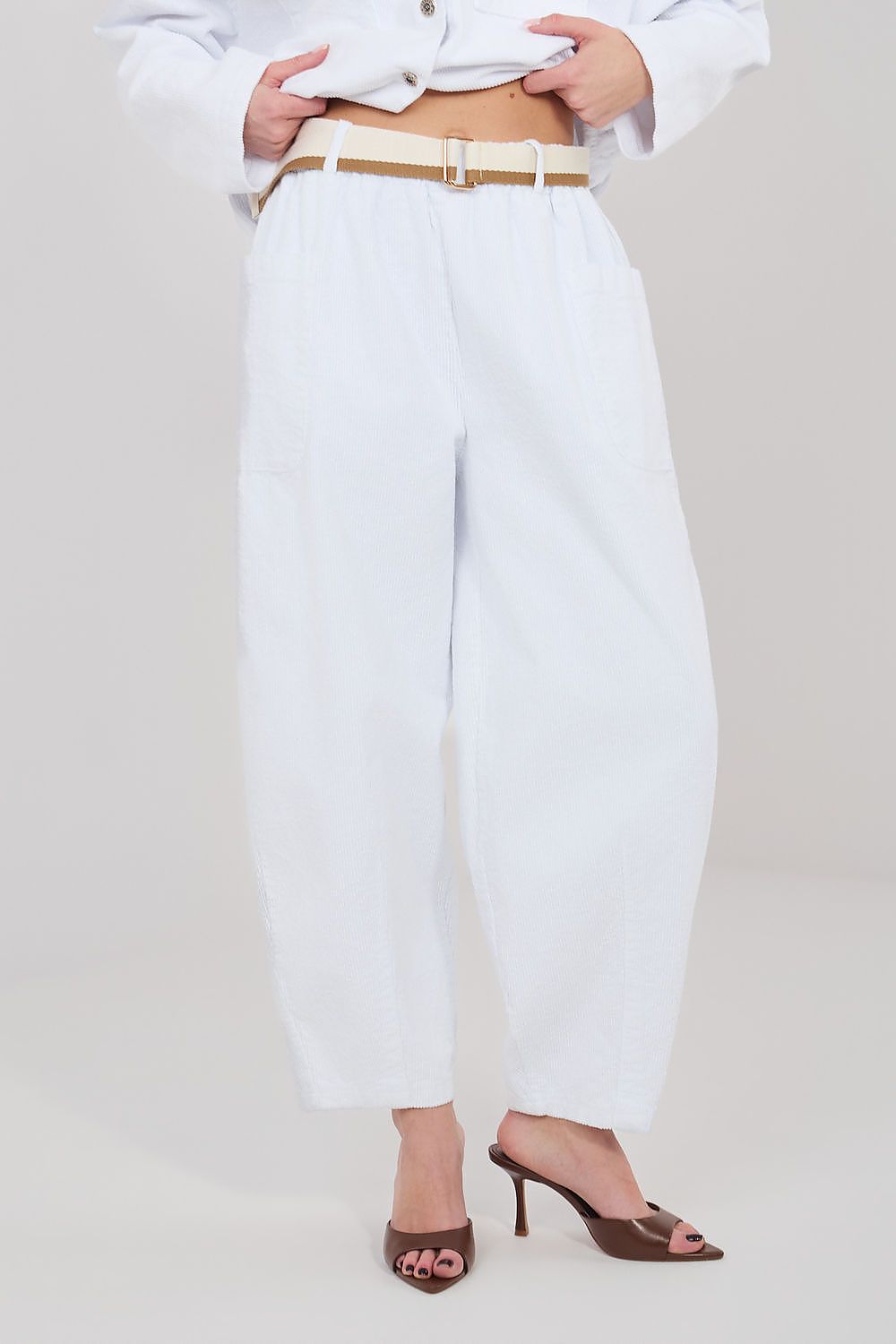  Kordové kalhoty model 225425 Rue Paris 