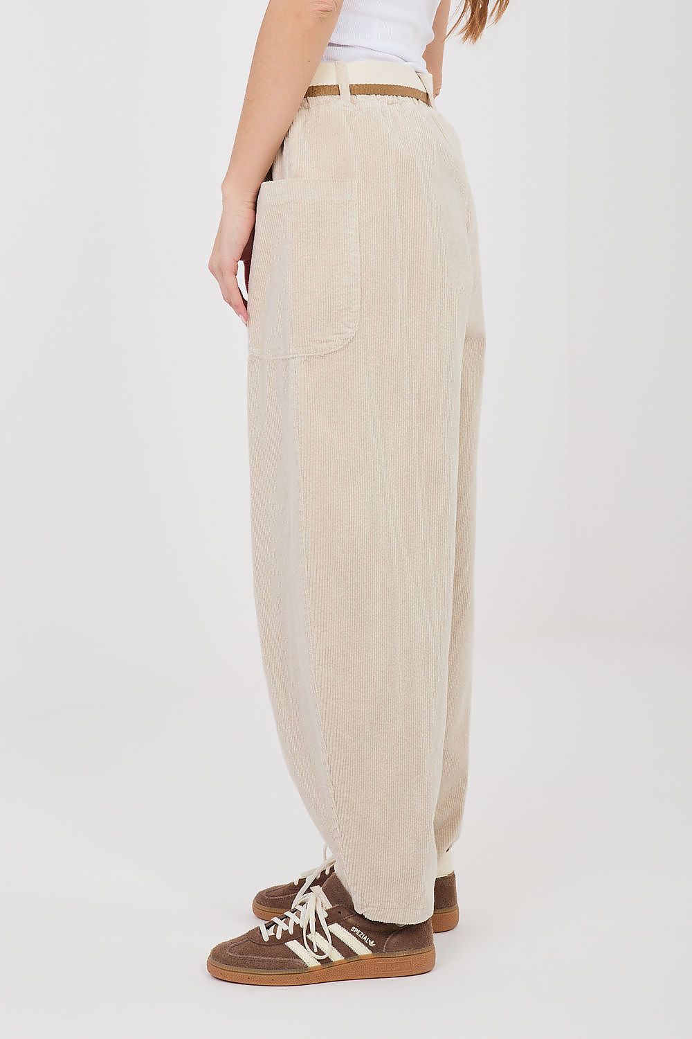  Kordové kalhoty model 225426 Rue Paris 