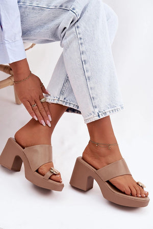  Klapky na podpatku model 225377 Step in style 
