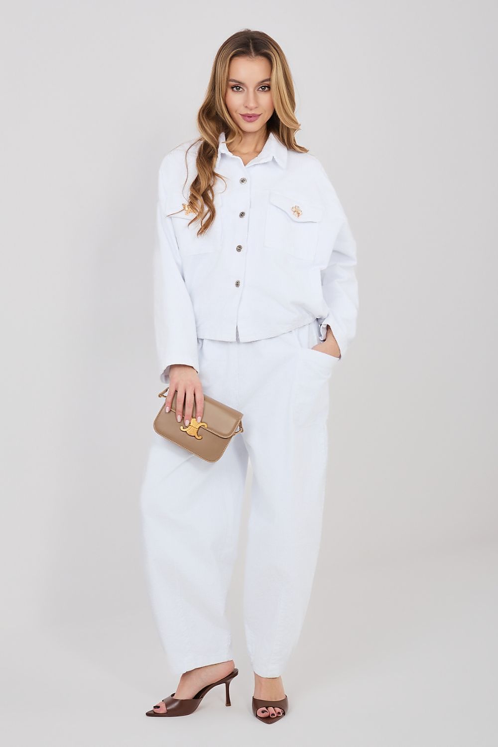  Kordové kalhoty model 225425 Rue Paris 