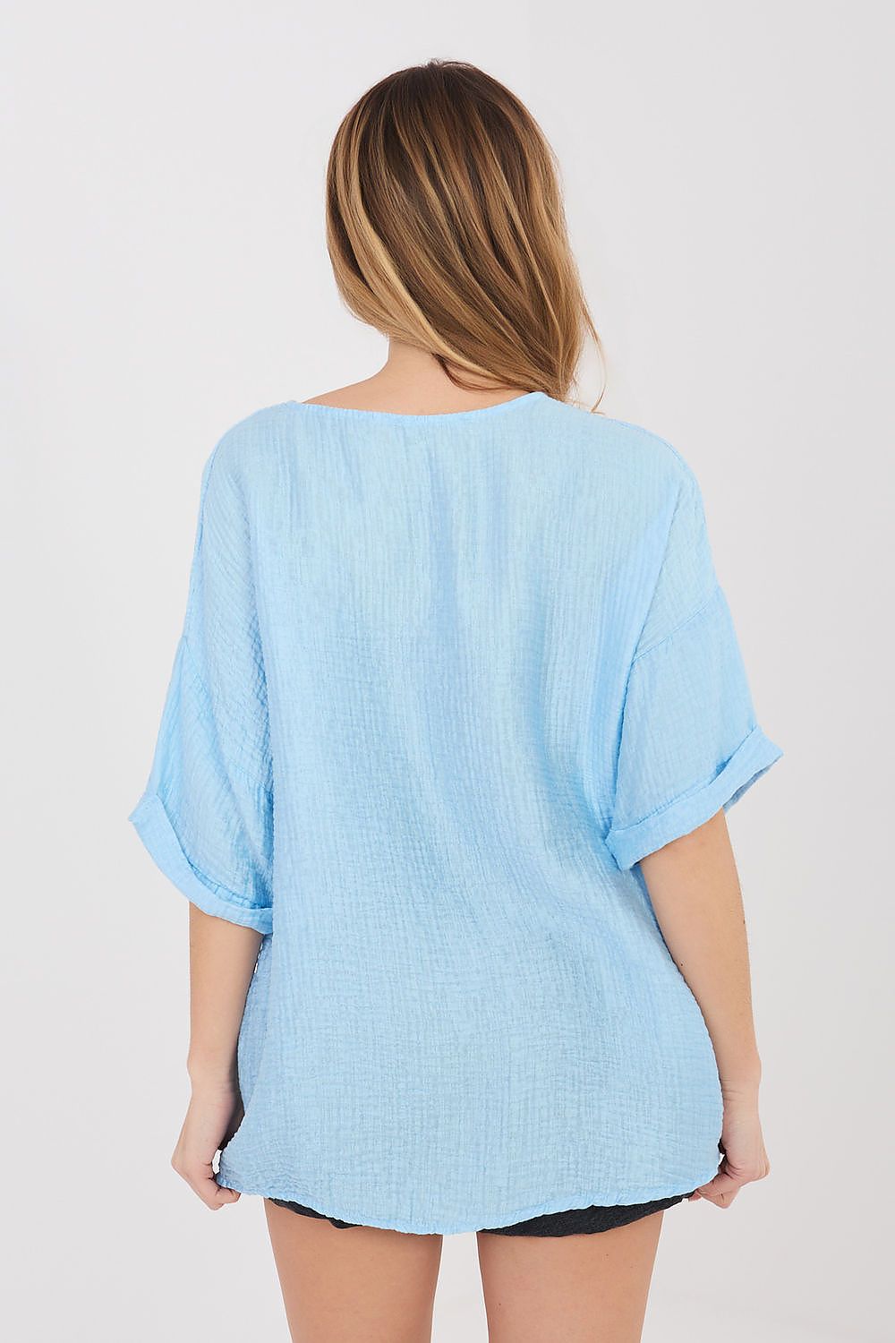  Košile s krátkým rukávem  model 225509 Italy Moda 