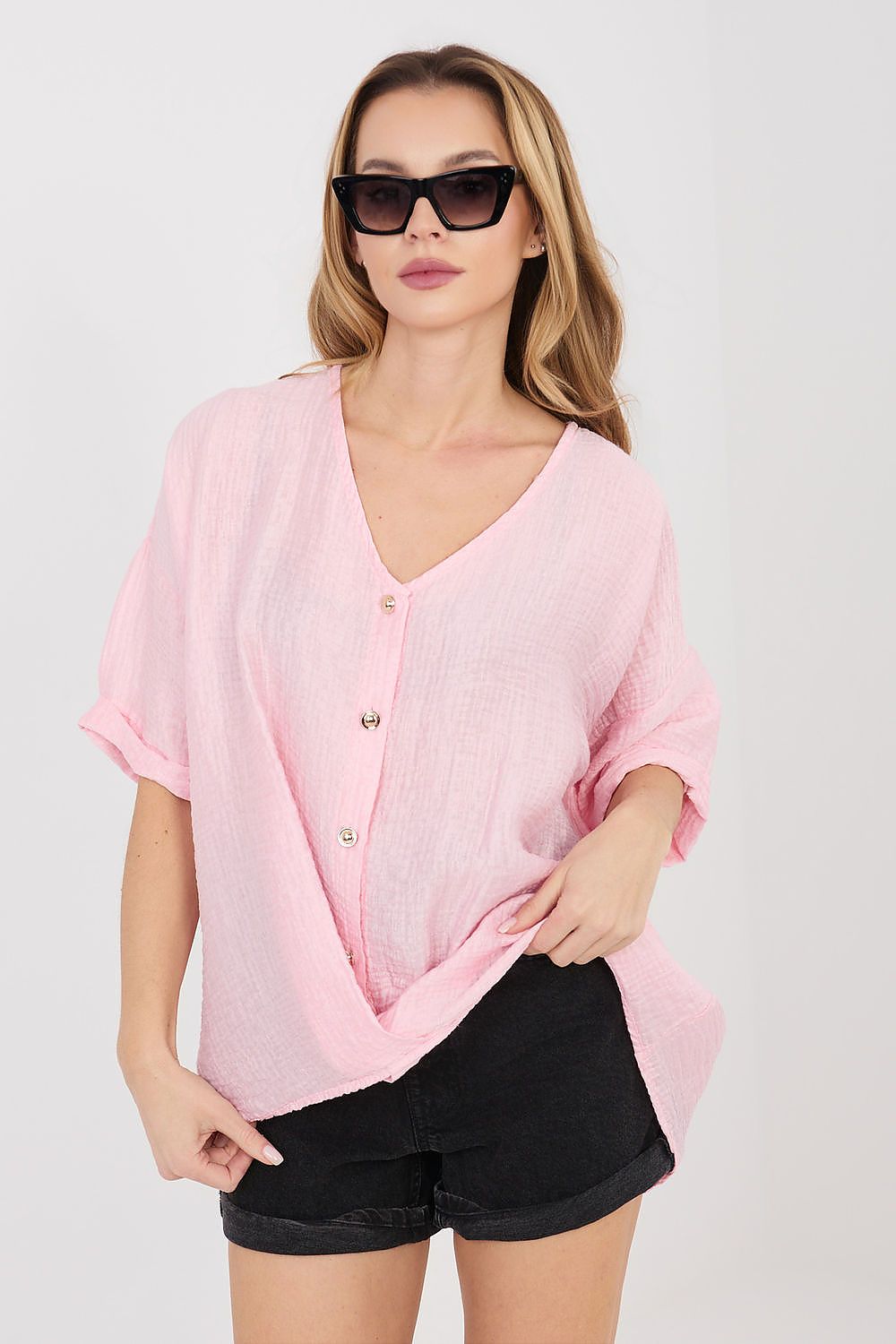  Košile s krátkým rukávem  model 225510 Italy Moda 