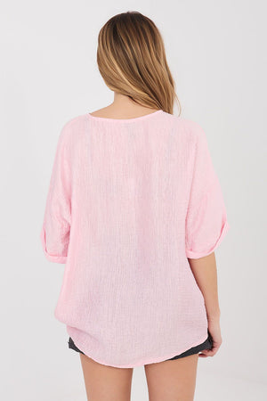 Košile s krátkým rukávem  model 225510 Italy Moda 