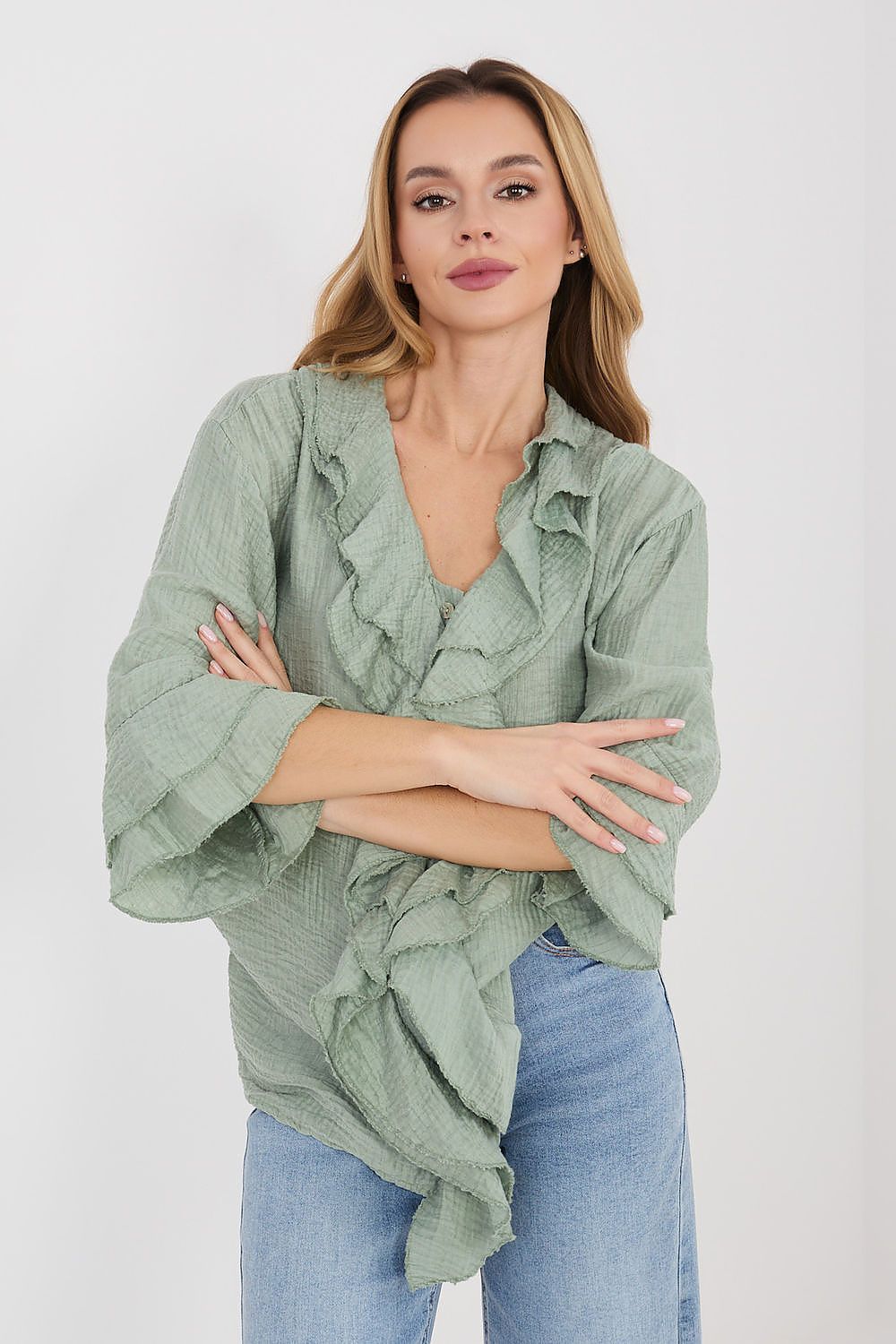  Košile s dlouhým rukávem  model 225521 Italy Moda 