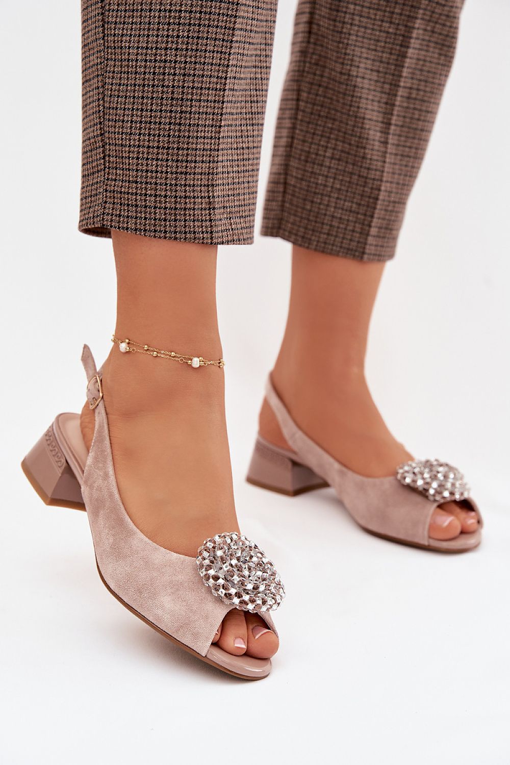  Sandály na podpatku  model 225955 Step in style 