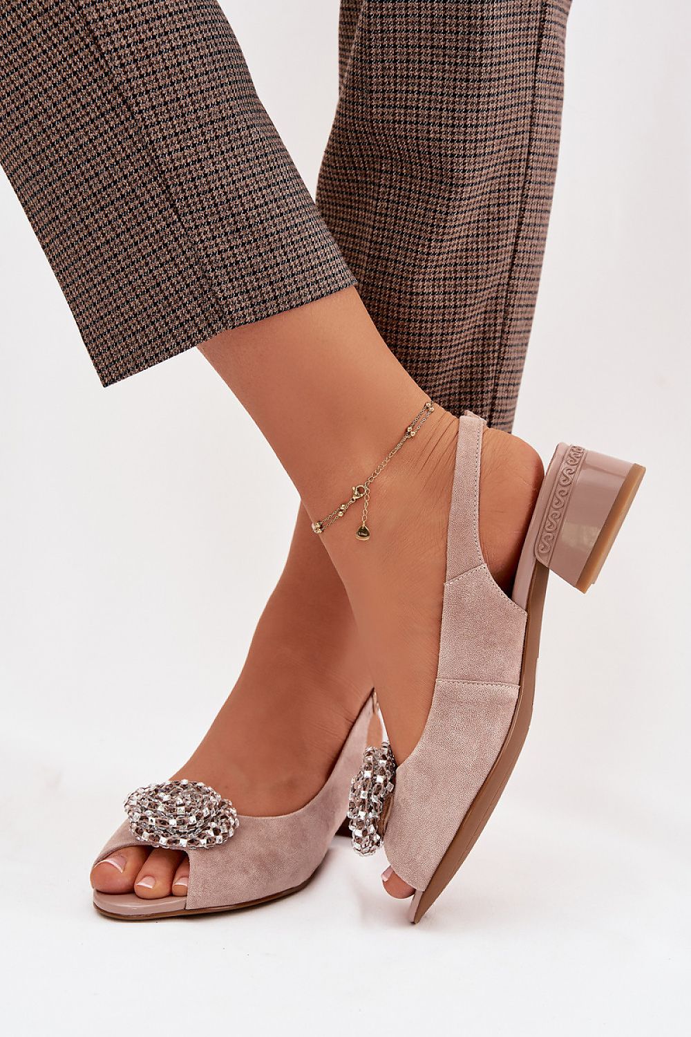 Sandály na podpatku  model 225955 Step in style 