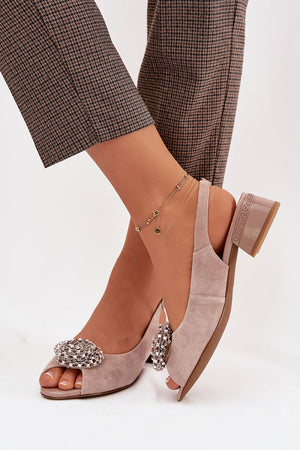  Sandály na podpatku  model 225955 Step in style 