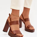  Sandály na podpatku  model 226114 Step in style 