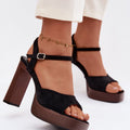  Sandály na podpatku  model 226118 Step in style 