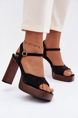  Sandály na podpatku  model 226118 Step in style 