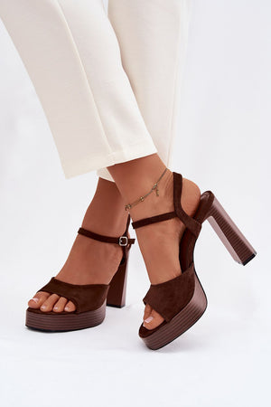  Sandály na podpatku  model 226119 Step in style 