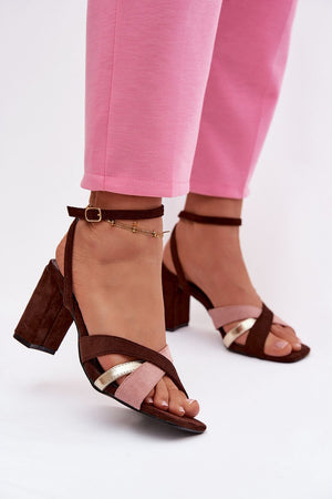  Sandály na podpatku  model 226335 Step in style 