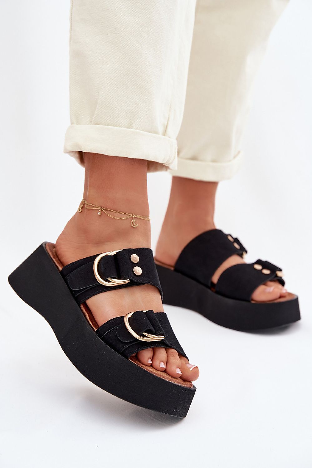  Klapky na platformě model 226359 Step in style 