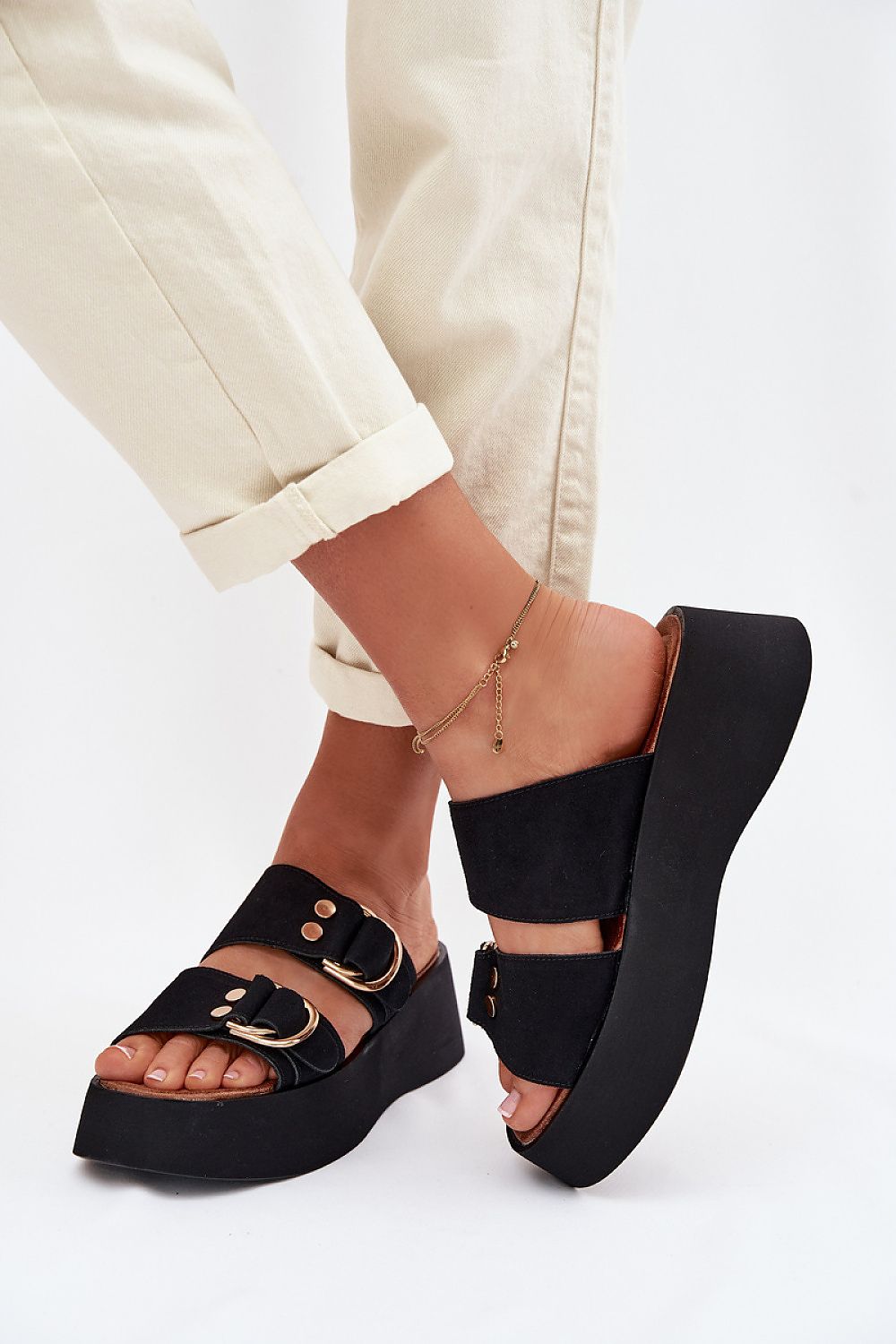  Klapky na platformě model 226359 Step in style 