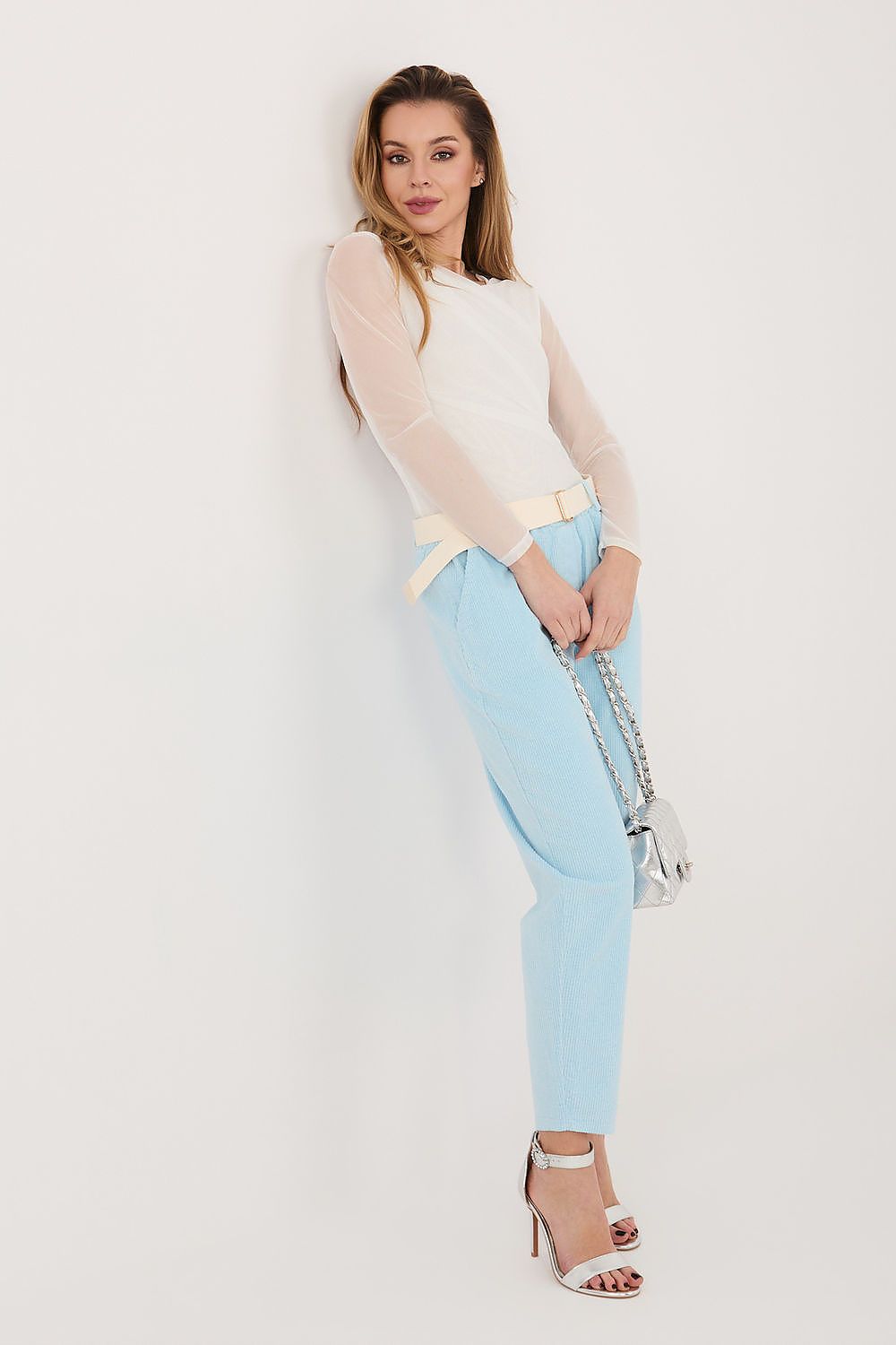  Kordové kalhoty model 226482 Italy Moda 