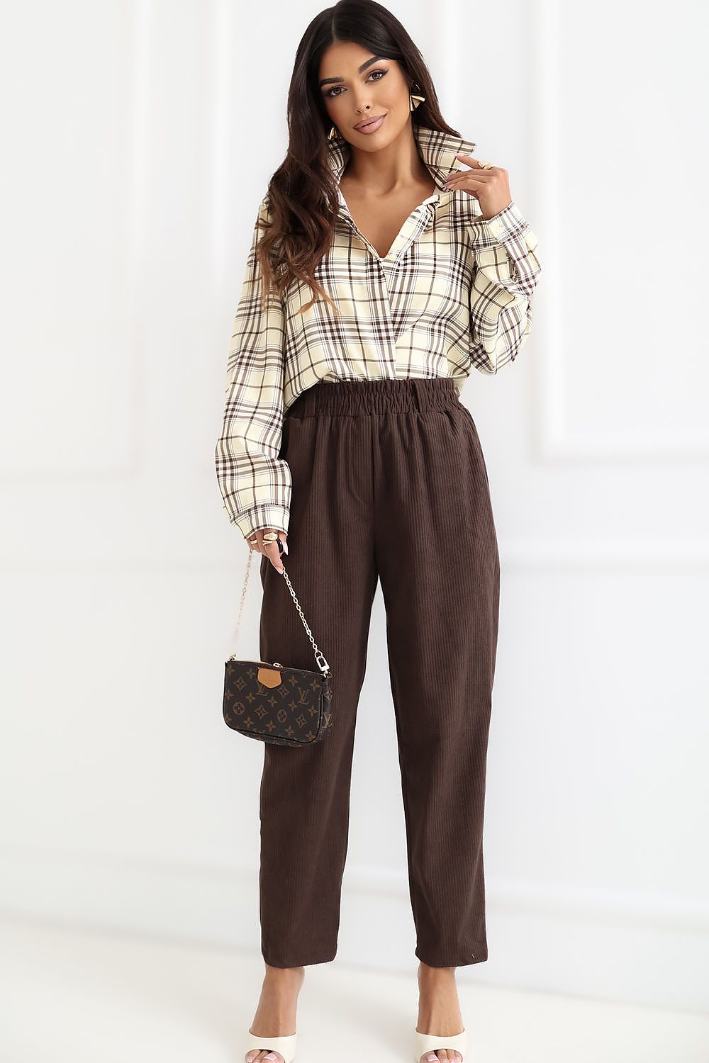  Kordové kalhoty model 226966 Rue Paris 