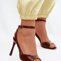  Sandály na podpatku  model 227434 Step in style 