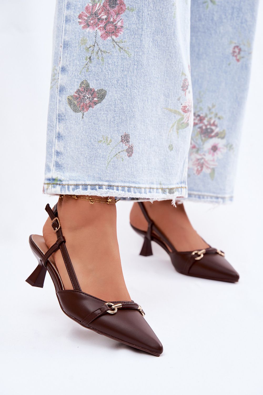  Sandály na podpatku  model 227446 Step in style 