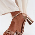  Sandály na podpatku  model 227454 Step in style 