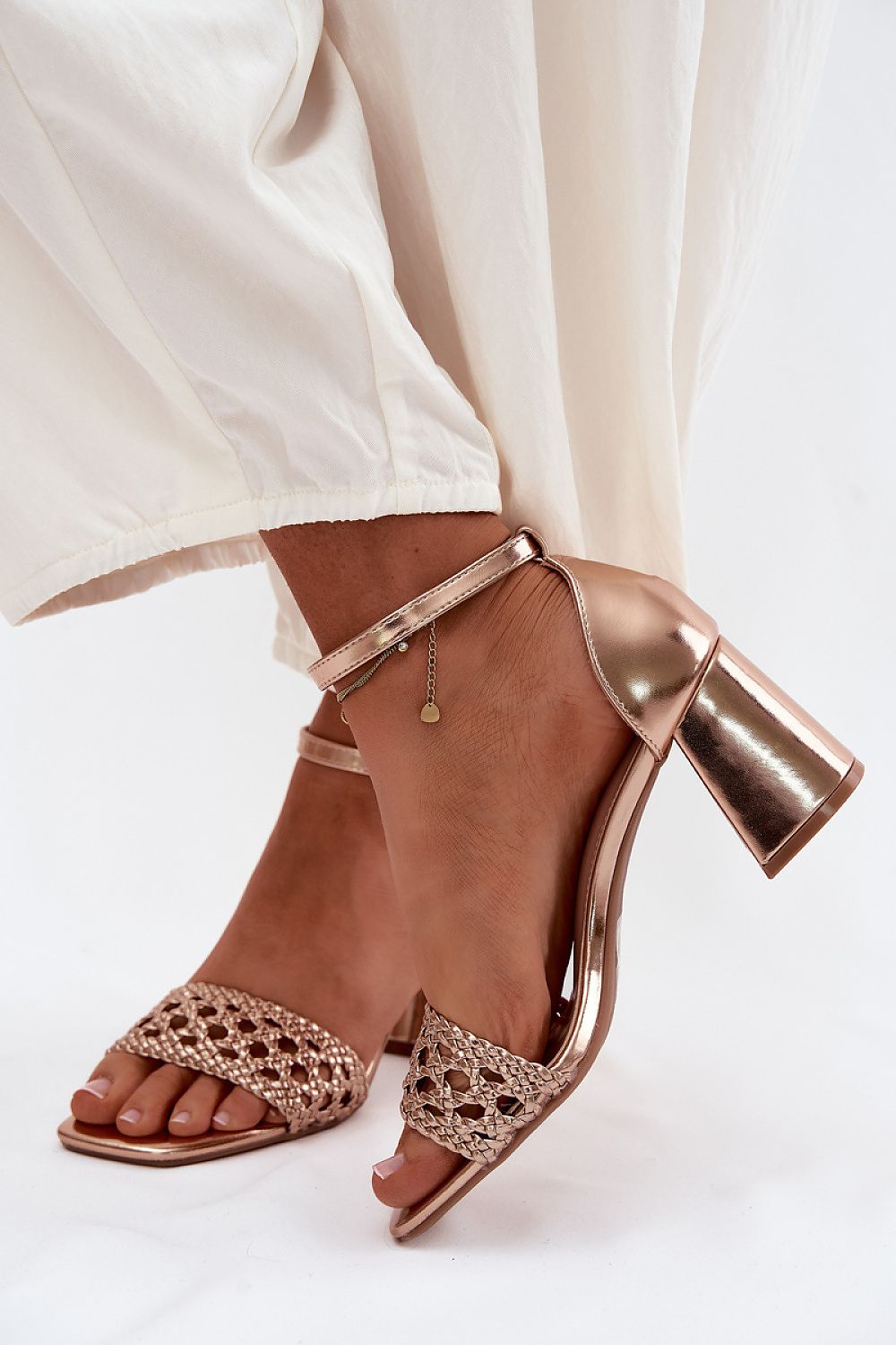  Sandály na podpatku  model 227454 Step in style 