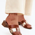  Klapky na podpatku model 227456 Step in style 