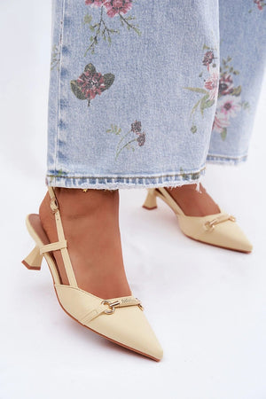  Sandály na podpatku  model 227447 Step in style 