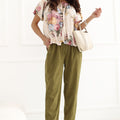  Kordové kalhoty model 227687 Rue Paris 