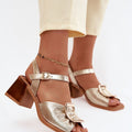  Sandály na podpatku  model 227902 Step in style 