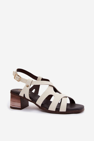  Sandály na podpatku  model 227908 Step in style 